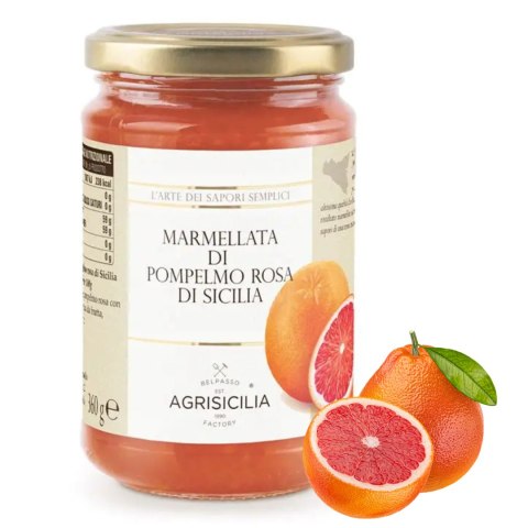 AGRISICILIA Sycylijska Konfitura z Czerwonego Grejpfruta 360g
