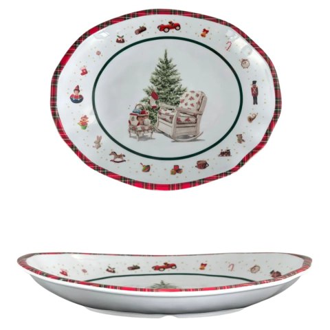 ARCA Taca Świąteczna z Melaminy 28x23 cm CHRISTMAS TOYS