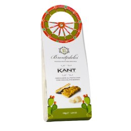 BRONTEDOLCI Chrupiące Ciastka Pistacjowe z Białą Czekoladą 150g