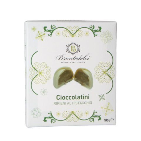 BRONTEDOLCI Czekoladki z Nadzieniem Pistacjowym 100g Włochy