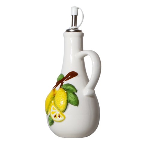 BUTELKA NA OLIWĘ z Dozownikiem Ceramika Cytryna 300ml