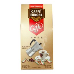 CAFFE EUROPA KAWA MOKA Macinato Fresco Mielona 100% Arabica 250g