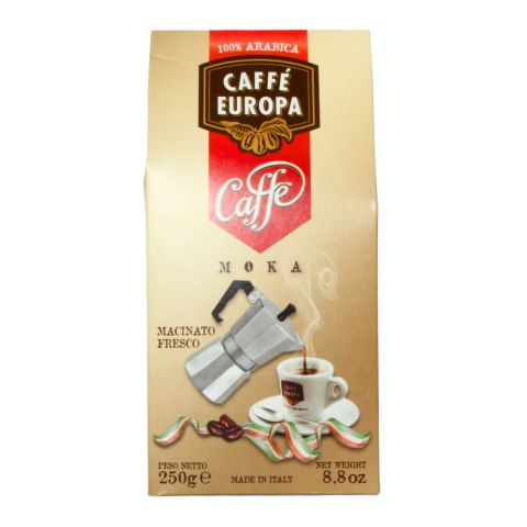 CAFFE EUROPA KAWA MOKA Macinato Fresco Mielona 100% Arabica 250g