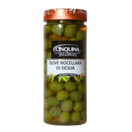 CINQUINA OLIWKI ZIELONE Nocellara Sycylia 320g Włochy