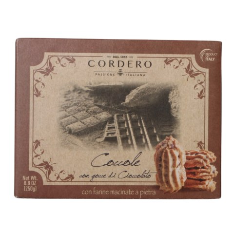 CORDERO CIASTKA COCCOLE Z KAWAŁKAMI CZEKOLADY 250g Włochy