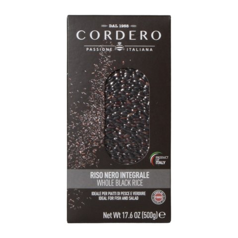 CORDERO RYŻ BRĄZOWY CZARNY Pełnoziarnisty Integrale Włoski 500g