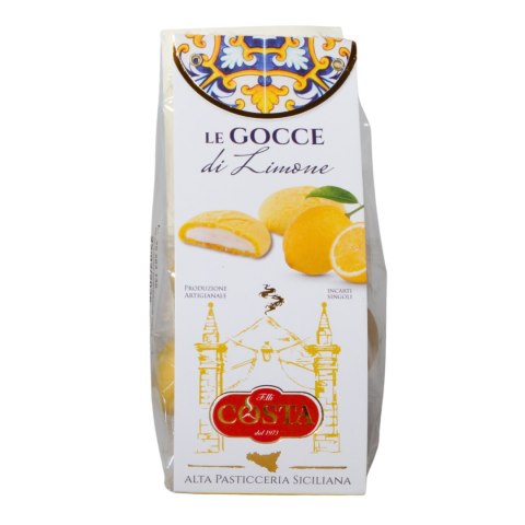 COSTA DOLCI Włoskie Kruche Ciastka z Kremem Cytrynowym Sycylia 120g