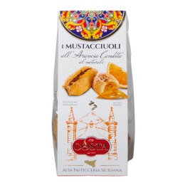COSTA DOLCI Włoskie Kruche Ciastka z Nadzieniem Pomarańczowym Sycylia 120g