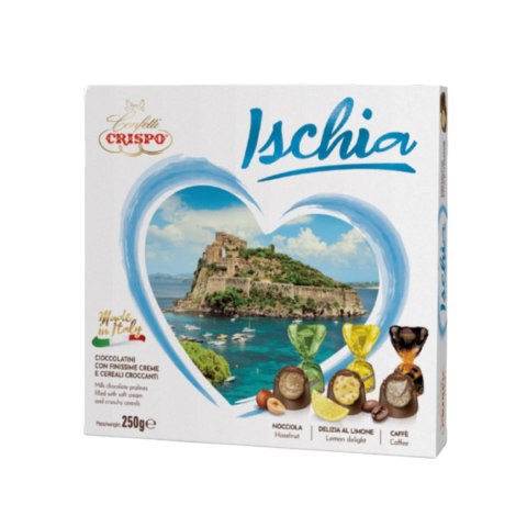 CRISPO ISCHIA Praliny Różne Smaki Bombonierka 250g Włochy