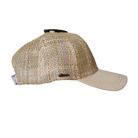 CZAPKA Z DASZKIEM MĘSKA BEJSBOLÓWKA SŁOMKOWA Beżowy Daszek HOMEMADE