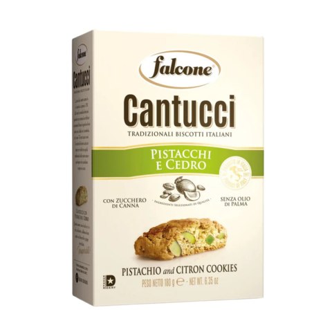 FALCONE CANTUCCI Włoskie Ciastka z Pistacjami i Cytronem 180g