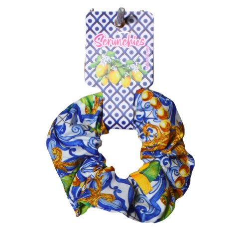 GUMKA DO WŁOSÓW SCRUNCHIES CYTRYNY Wzór 12 Włochy