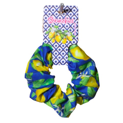GUMKA DO WŁOSÓW SCRUNCHIES CYTRYNY Wzór 2 Włochy