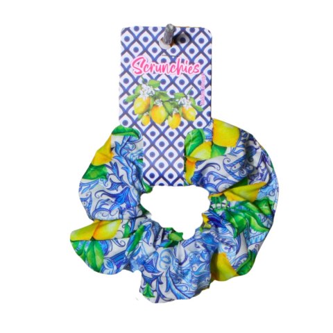 GUMKA DO WŁOSÓW SCRUNCHIES CYTRYNY Wzór 3 Włochy
