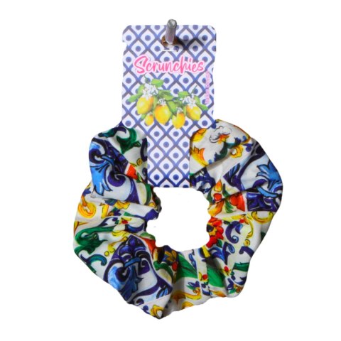 GUMKA DO WŁOSÓW SCRUNCHIES CYTRYNY Wzór 4 Włochy