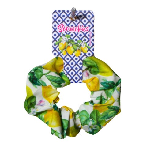 GUMKA DO WŁOSÓW SCRUNCHIES CYTRYNY Wzór 5 Włochy