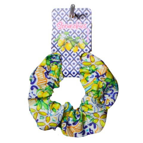 GUMKA DO WŁOSÓW SCRUNCHIES CYTRYNY Wzór 7 Włochy