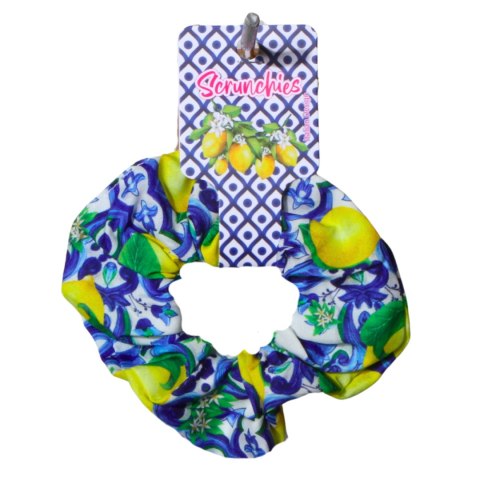 GUMKA DO WŁOSÓW SCRUNCHIES CYTRYNY Wzór 9 Włochy