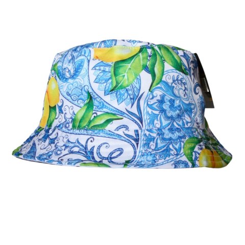 KAPELUSZ BUCKET HAT CYTRYNY Niebieski Na Lato Damski
