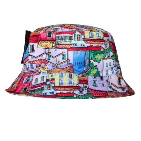 KAPELUSZ BUCKET HAT Kolorowe Domski Na Lato Uniwersalny