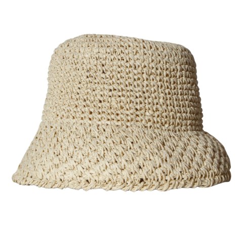 KAPELUSZ BUCKET HAT SŁOMKOWY Neutral Na Lato Damski