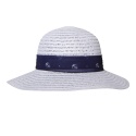 KAPELUSZ SŁOMKOWY DAMSKI Letni Plażowy Biały Kotwica