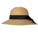 KAPELUSZ SŁOMKOWY DAMSKI Plażowy Letni Beżowy Kokardka