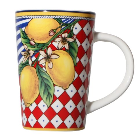 KUBEK Z ZAPARZACZEM I POKRYWKĄ Ceramiczny Prezent Kuferek Box 360ml