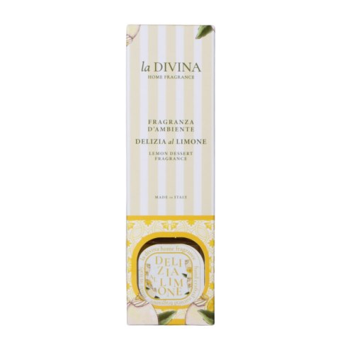 LA DIVINA PATYCZKI ZAPACHOWE CYTRYNOWY DESER Odświeżacz 100ml Włochy