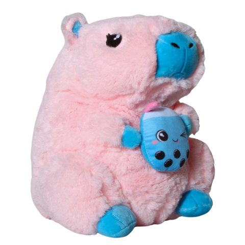 MASKOTKA KAPIBARA BUBBLE TEA Różowa Przytulanka 28cm