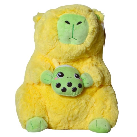 MASKOTKA KAPIBARA BUBBLE TEA Żółta Przytulanka 28cm