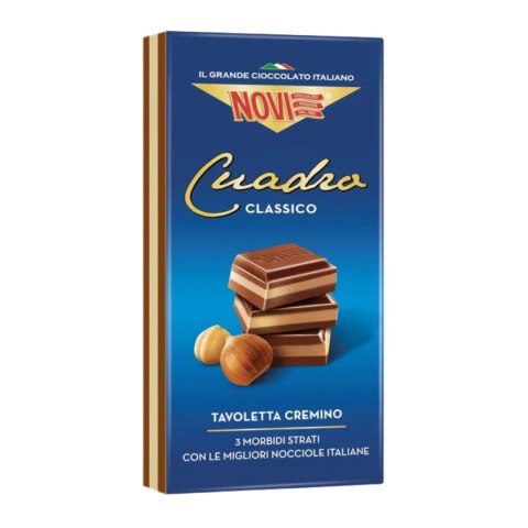 NOVI CUADRO Czekolada Mleczna Z Kremem Orzechowym 110g
