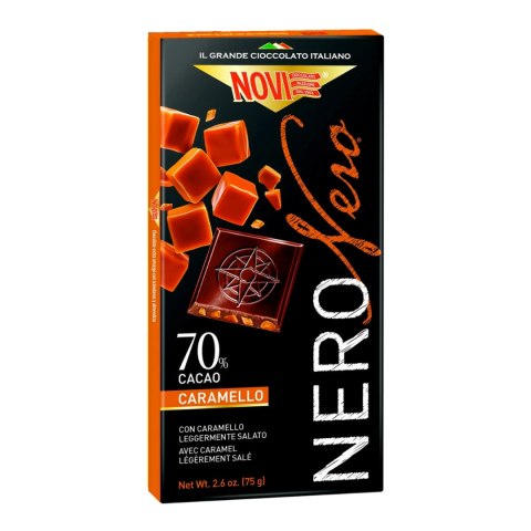 NOVI Czekolada Gorzka 70% z Solonym Karmelem 75g