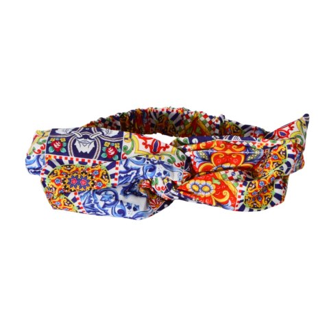 OPASKA DO WŁOSÓW Na Gumce Wzór 3 Cytryny Włochy