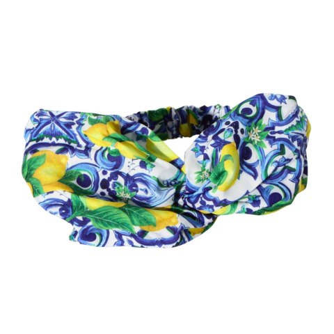 OPASKA DO WŁOSÓW Na Gumce Wzór 8 Cytryny Włochy