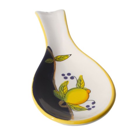 PODSTAWKA POD ŁYŻKĘ Ceramiczna Granatowa Cytryna 25cm