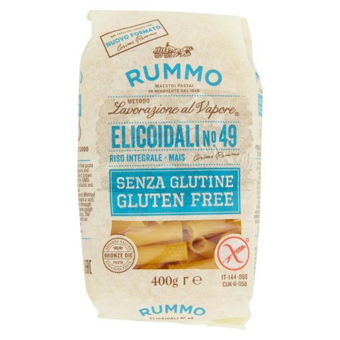RUMMO ELICOIDALI N.49 Włoski Makaron Rurki 400g BEZGLUTENOWY
