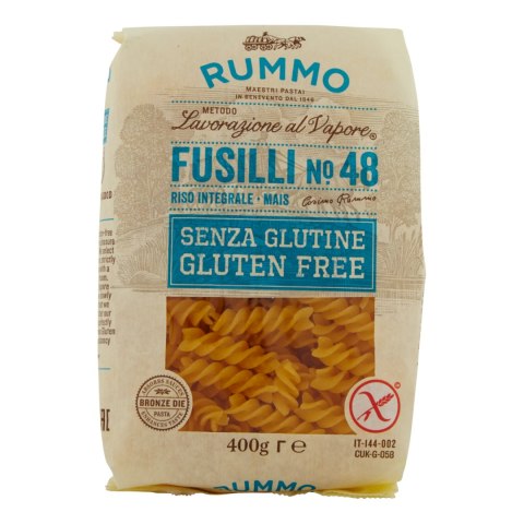 RUMMO FUSILLI N.48 Włoski Makaron Świderki 400g BEZGLUTENOWY