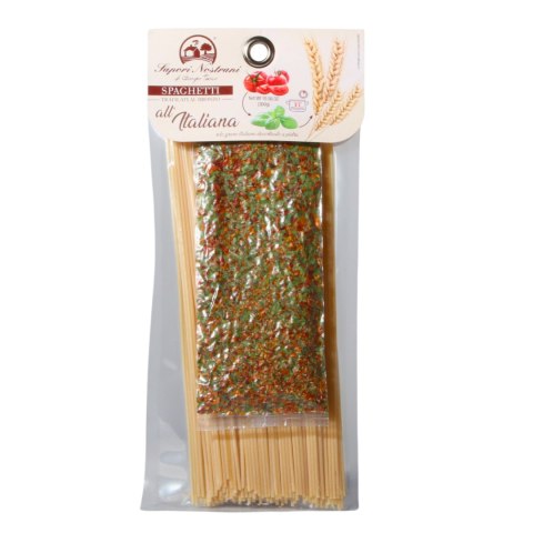 SAPORI NOSTRANI Makaron SPAGHETTI 250g Przyprawa all'Italiana 50g