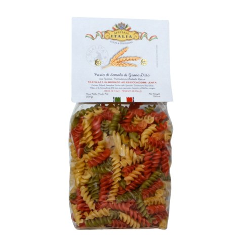SPECIALE ITALIA Włoski MAKARON Tricolore FUSILLI Świderki 500g