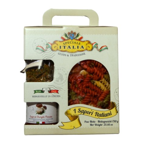 SPECIALE ITALIA ZESTAW Makaron Przyprawa Sos z Borowików PREZENT 730g