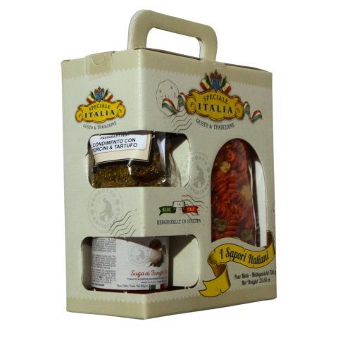 SPECIALE ITALIA ZESTAW Makaron Przyprawa Sos z Borowików PREZENT 730g