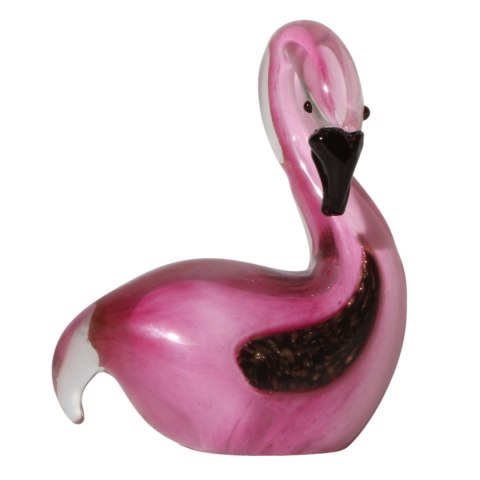 SZKLANA DEKORACJA Flaming Różowy 15cm