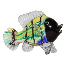 SZKLANA DEKORACJA Ryba Żółto-Zielona 24cm