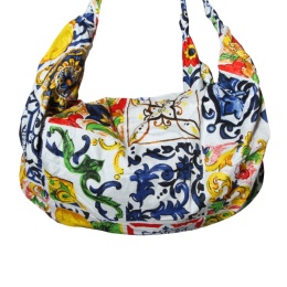 TORBA Bawełniana Zakupy Plaża Wzór Włochy 65x40cm