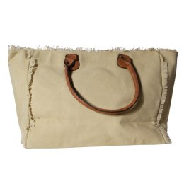 TORBA TOREBKA DAMSKA SHOPPER 45x38 cm Beżowa Włochy