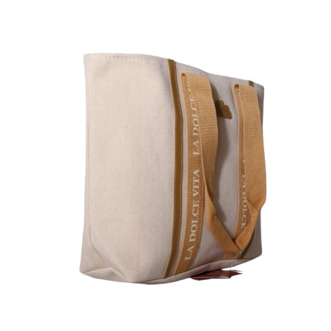 TORBA TOREBKA DAMSKA SHOPPER Beżowa 45x30cm Tote Bag Włochy