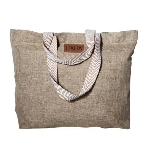 TORBA TOREBKA DAMSKA SHOPPER Duża Beżowa 57x41cm ITALIA