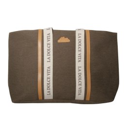 TORBA TOREBKA DAMSKA SHOPPER Duża Brązowa 57x32cm Tote Bag Włochy