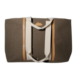 TORBA TOREBKA DAMSKA SHOPPER Duża Brązowa 57x32cm Tote Bag Włochy